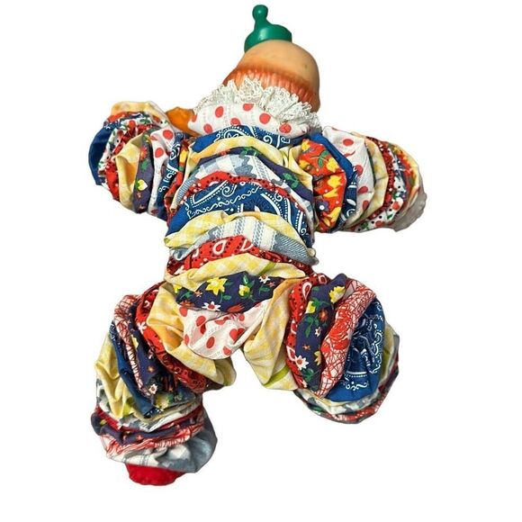 Vintage Cloth Clown Doll - Picture 2 of 3